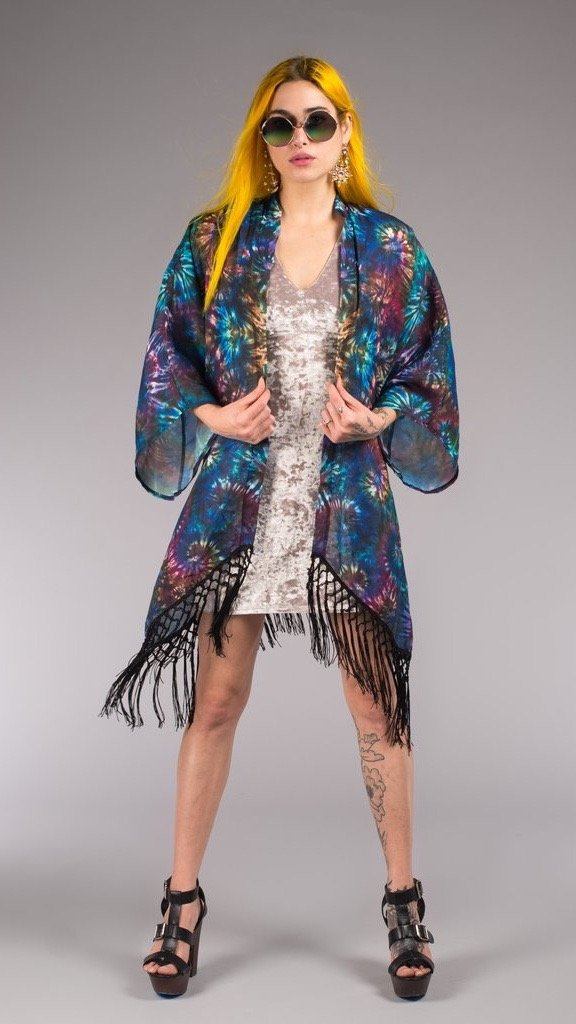 Coral Swirl Kimono